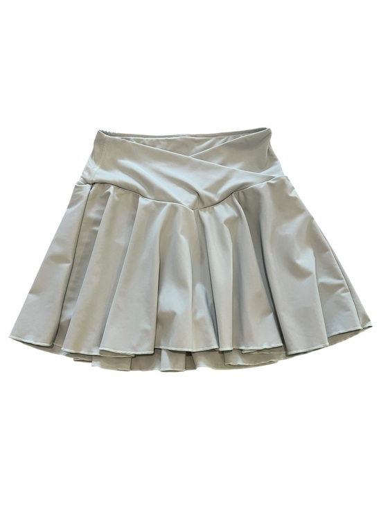 HALARA Dresses & Skirts - Halara Softly Zero Light Sage Green Golf Tennis Skirt w/ Crossover High Waist-S
